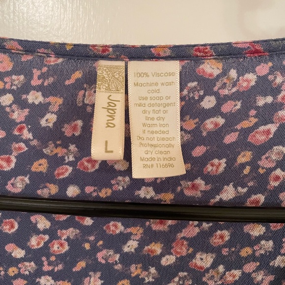 Japna boho floral women’s long sleeved blouse - Picture 8 of 8